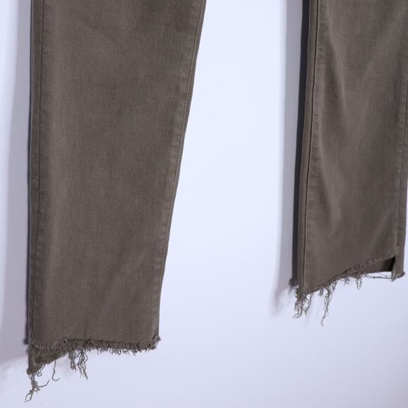 MOTHER Rascal Ankle Step Fray Jeans Capers High Waisted 5 Button Women's 27 - Picture 6 of 12